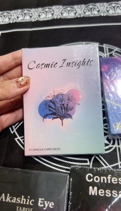 41 Insight Message Cards Deck – Daily Clarity & Reflection Cards, Compact 10.4 × 7.3 cm, English Version