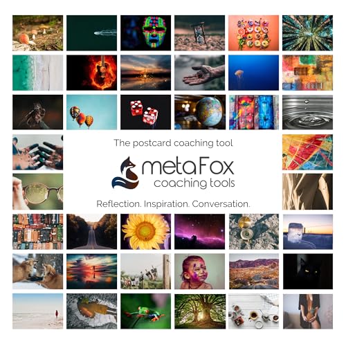 metaFox - 52 Inspirational Cards, Positive Affirmations & Motivational Postcards, Picture Cards For Coaching & Therapy, Mindfulness, Original Motivational Deck - color: English
