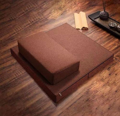 Meditation Mats,Meditation Meditation Mats, Futons, Household Folding, Thickened Fabrics, Coconut Palm, Kneeling Mats(Size:24x24inch,Color:Coffee1) - color: Coffee1, size: 24x24inch