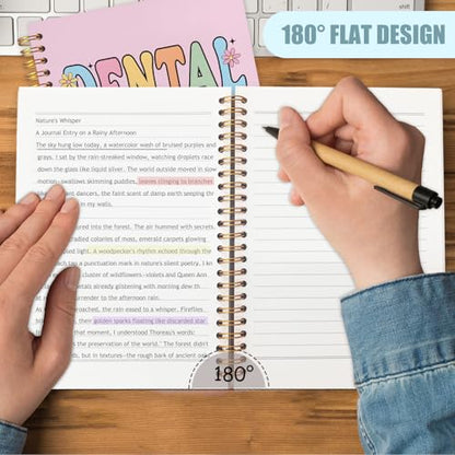 Dental Dentist Gifts Notebook, Dental Assistant Graduation Gifts Journal, Pink Dental Squad Spiral Notebook Journal for Note Taking, Dentist Office Supplies, 5.5x8.3 Inch - color: debtal squad