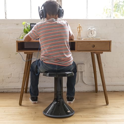 ECR4Kids ACE Active Core Engagement Wobble Stool, 18-Inch Seat Height, Flexible Seating, Black - color: Black