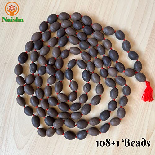 NAISHA ( Pack of 3 Tulsi Japa Mala, Kamal Gatta Mala (Lotus Seeds) & Original Vaijanti Mala White Bead 108+1 Beads