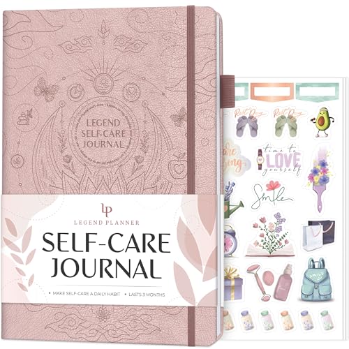 Legend Self-Care Journal – Guided Daily Reflection Journal to Support Mental & Physical Health – Daily Mood, Meditation & Personal Development Notebook – 7.1x10.5”, Lasts 3 Months (Rose Gold) - color: Rose Gold