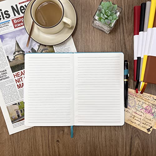 Notebook Journal, College Ruled Notebook Lined A5 160 Pages,Hard Cover Journals for Writing, Notebooks for Work Office School Women Men,5.7 inches x 8.4 inches(Mint Green) - color: Mine Green