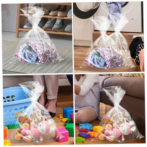Alipis 4pcs Extra Large Transparent Pe Storage Bags for Luggage and Furniture Tear-Resistant Covers for Clothing Bedding and Toys Moving and Organization