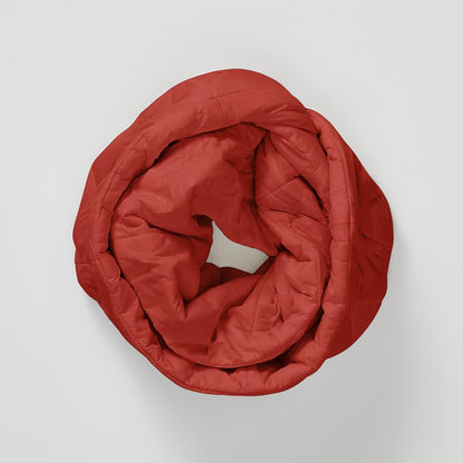 PYVOT Weighted Infinity Scarf, 3 lb Sensory Shoulder Wrap for Everyday Comfort - color: Brick