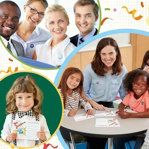 52 Pcs Positive Shout Out Card – Appreciation and Recognition Cards for Teachers, Students, Employees, and Office Staff – Motivational Reward Cards for School Workplace - color: Speaker