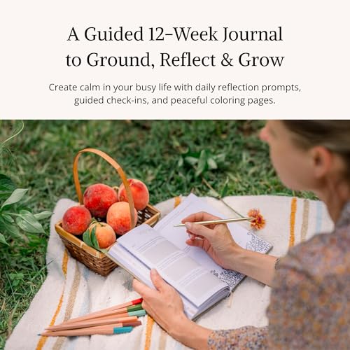 5 Minute Guided Journal | Daily Morning & Evening Prompts for Mindfulness, Gratitude & Self-Care | Weekly Coloring Pages | Stress Relief, Intention Setting & Emotional Wellness Journal - color: Green