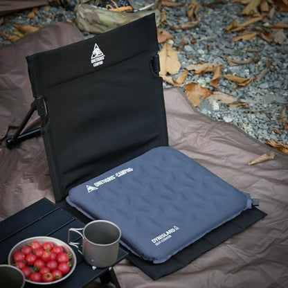 ONETIGRIS Inflatable Seat Cushion - Lightweight & Waterproof Inflatable Camping Seat Cushion Travel Cushion Stadium Seat Office Chair Car Pad