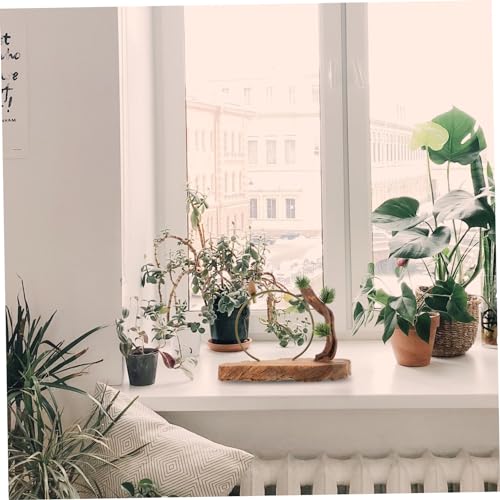 Mobestech Zen Style Root Carving Desktop Ornament Creative Wooden Decor for Home and Office Natural Wood Artware Unique Design for Meditation Spaces and Modern Interiors