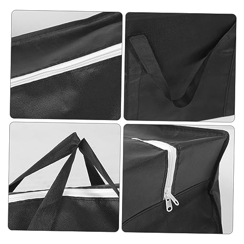 NOLITOY Folding Large Storage Bag for Clothes and Comforters Durable Non-woven Multi-purpose Travel and Household Packing Black Great for Moving and Organization