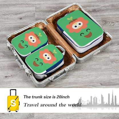 Foldable 3 Piecing Packing Travel Bag Polyester Organizer Closet Storage, Gardening Satisfaction Look (3 Set) - color: Gardening Satisfaction Look