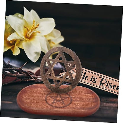 OSALADI Wooden Altar Wall Decor Ornament for Witch Rituals Rustic Home Decoration for Entryways Living Rooms and Ceremonies Versatile Altar Art