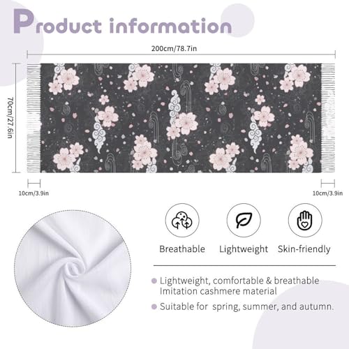 Autumn Winter Pashmina Shawls Wraps Scarf for Woman Girl - color: Picture (619)