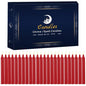 24 Pack Red Spell Chime Candles – Premium Mini Unscented Taper Candles for Rituals, Prayer, Meditation, Altar, Spells – 4" Tall – Ideal for Witches & Spiritual Practices - color: Red