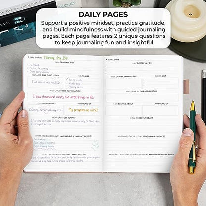 Clever Fox Self-love Journal – Guided Self-Discovery Log for Self-care, Reflection & Self-help, Mental Health, Gratitude & Mindfulness (Rose Gold) - color: Rose Gold