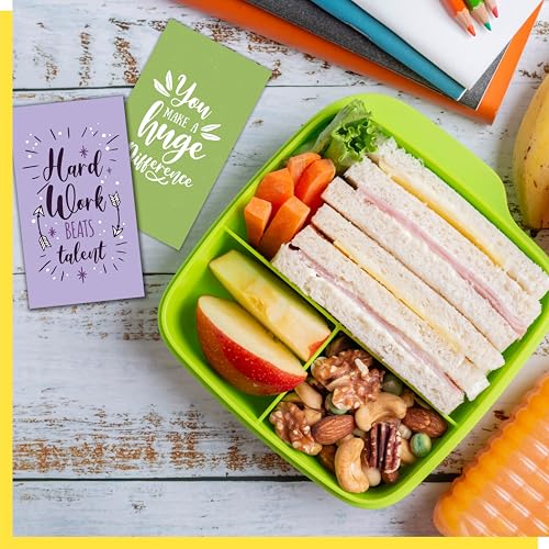 120 PCS Motivational Cards, 60 Designs Inspirational Cards with PET Film, Affirmation Words for Primary Middle High Reading Students, Book Lovers (2” x 3.5”)