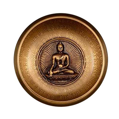 Copper Bowl Pure Copper Tibetan Singing Bowl Singing Bowl Buddha Sound Bowl Yoga Meditation Sound Bowl Ornament for Relaxation Healing Prayer Bowl,B-S