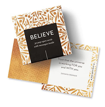 Compendium ThoughtFulls Pop-Open Cards — 4-Pack of Shine, Hope, Believe, Dream — 120 Pop-Open Cards, Each with a Different Message Inside - color: Shine, Hope, Believe, Dream
