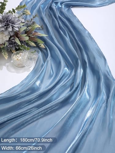 Geyoga Women's Scarf Shawls and Wraps for Evening Dress Fashion Scarf for Wedding Bridesmaid Ramadan Gifts - color: Light Blue