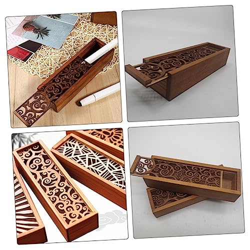 Decorative Wooden Storage Box Lid Rustic Hollow Design for Jewelry Keepsakes and Souvenirs Compact and Lightweight Wooden Box for Home Decor and Organization