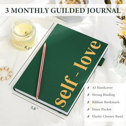 5 MINUTES A DAY Self-love Journal for Women and Man, Self-Love Workbook Guided Journal with Prompts to Practice Self-care, Reflection & Self-help, Mental Health, Gratitude & Mindfulness(Dark Green) - color: Dark Green