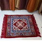 Pooja Aasan in Velvet for puja and Yoga Meditation Rug, Prayer Mattress Mat 1 Pcs (24" inch) Multi Purpose Pooja Cloth Aasan, Car Seat Cover, Sofa Set, Laptop Ethnic Design Home Decor Mat Rug Carpet
