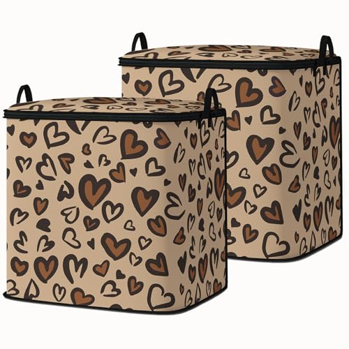 Large Comforter Storage Bag with Zipper,Closet Organizer for Clothes/Blankets/Quilts/Pillows,Fabric Storage Bags with Portable Handles 95L(2-Pack) - color: 13