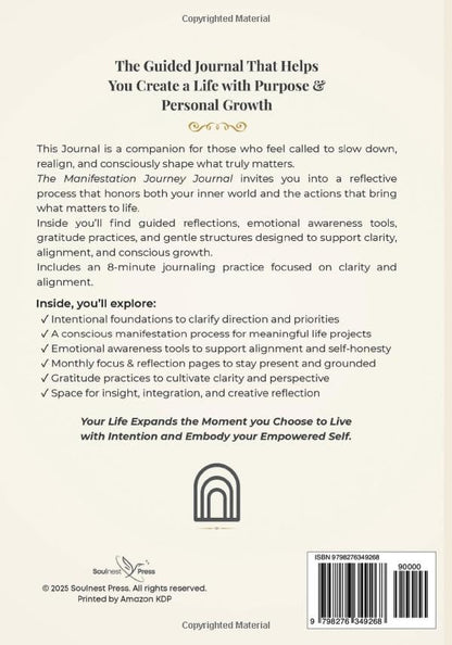 The Manifestation Journey Journal: A Guided Year of Intention, Reflection, Gratitude & Monthly Goal Setting