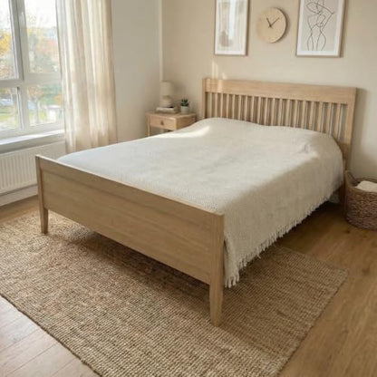 Bed Blanket, Queen Size (79 x 90 Inch), Cotton-Rich Blend, Soft Textured Woven Coverlet, Easycare, Lightweight & Breathable Bed Layering, All Season Bedding, Dove Beige - color: Dove Beige, size: Queen