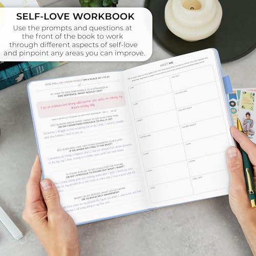 Clever Fox Self-love Journal – Guided Self-Discovery Log for Self-care, Reflection & Self-help, Mental Health, Gratitude & Mindfulness (Periwinkle) - color: Periwinkle