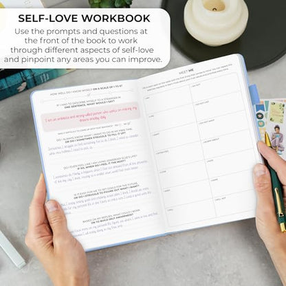 Clever Fox Self-love Journal – Guided Self-Discovery Log for Self-care, Reflection & Self-help, Mental Health, Gratitude & Mindfulness (Periwinkle) - color: Periwinkle