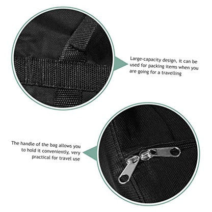 Large Capacity Clothes Storage Bag Tote Bag for Travel Moving House Packing Bag - color: Black