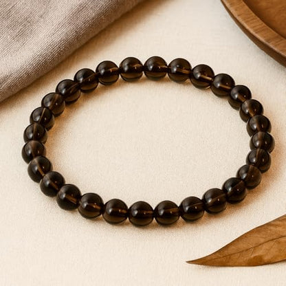 Natural Gemstone Beaded Bracelet for Women, Dainty Round Crystal Stretch Bracelets, Spiritual Healing & Calming Stone Jewelry Gift
