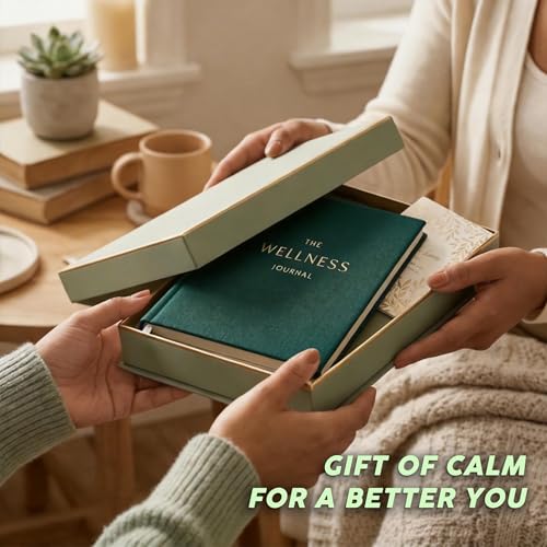 &And Per Se Wellness Journal, Self Care & Daily Journal for Women, Mental Health Planner with Habit Tracker, Diet & Goals, Undated, Gift-Ready (Forest Green) - color: C-Forest Green