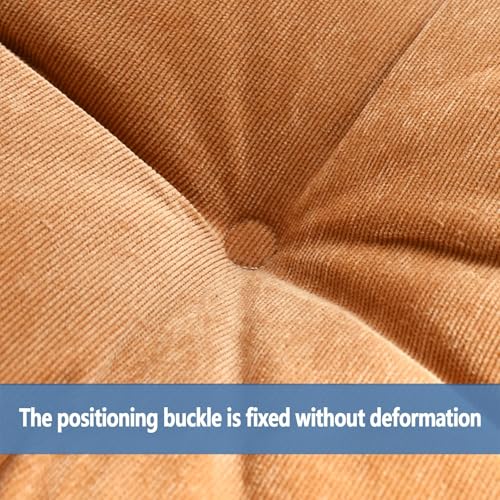 Square Meditation Pillow, Large Floor Pillow Cushion,Solid Thick Tufted Seat Cushion Janpanese Quilted Chair Mat for Balcony Bedroom Tatami Living Room(55x55cm, A) - color: A