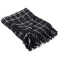 DII Transitional Checked Plaid Woven Throw, 50x60, Black - color: Black, size: 50x60"