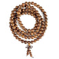 FAZOVIN 8mm 108 Beads Necklace Natural Wood Mala Beads Bracelet Prayer Beads for Meditation Buddhist Rosary Mala Necklace