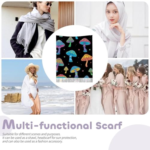Big Oversized Long Scarves Pashmina Shawl Wrap Women gifts - color: Picture (646)