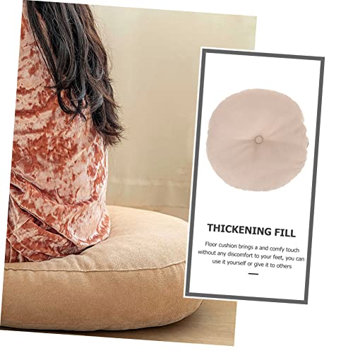 Zafu Meditation Pillow Yoga Exercise Mat Thick Floor Seat Cushion Grey - color: Beige