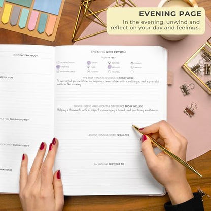 Clever Fox Gratitude Journal Large – Happiness, Positivity & Affirmation Journal – Inspirational Daily Notebook, 3 Months, 8.3x11” (Rose Gold) - color: Rose Gold, size: A4 (8.5" x 11")