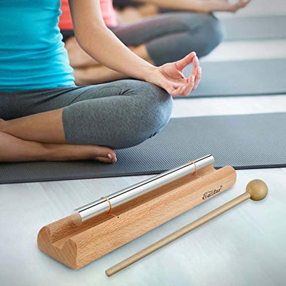 Eastar Bell Chime Hand Chime,Meditation Classroom Bell with Mallet and Cloth Bag Percussion Instrument for Prayer Yoga Eastern Energies Healing and Mindfulness