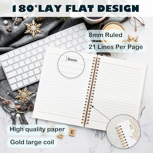 BearCake Positive Affirmations Gifts, Inspirational Motivational Notebook Journal Inspirational Gifts for Women,Progress is not Linear Hardcover Spiral Notebook 5.5x8.3 - color: physiotherapy-linear