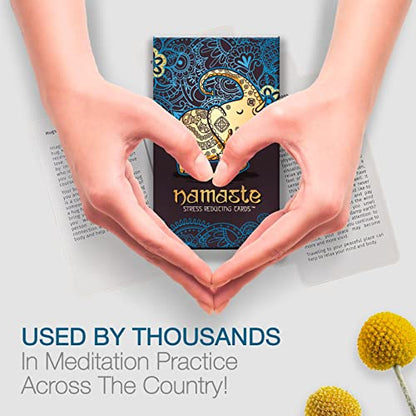 Namaste Mindfulness Cards - Stress & Anxiety Relief, Meditation Cards - Self Care Gifts for Women - MSS Inc