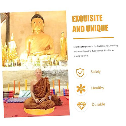 1set Meditation Cushion Seat Mat Thick Kneeling Pad for Zen Practice Comfortable Floor Cushion for Home Use for Meditation and Relaxation Activities