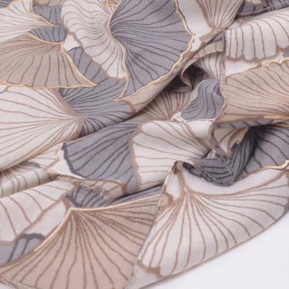Soft Silky Pashmina Shawl Wrap for Women,Lightweight Spring, Elegant Wrap for Spring Wedding & Travel - color: Golden Ginkgo