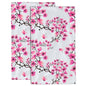 Cherry Blossom Set of 2 Soft Absorbent Towels for Bathroom & Kitchen - 14 x 28 in - color: Cherry Blossom