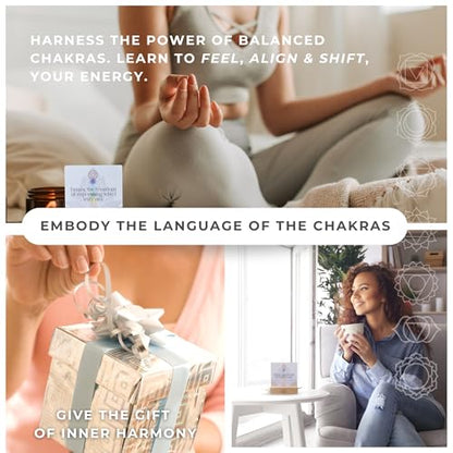 Aura Chakra Affirmations & Ritual Deck: 57 Daily Mindfulness & Meditation Activity Cards | Balance Mind, Body & Spirit | Wellness Self-Care Gift for Women - Stand and Pouch