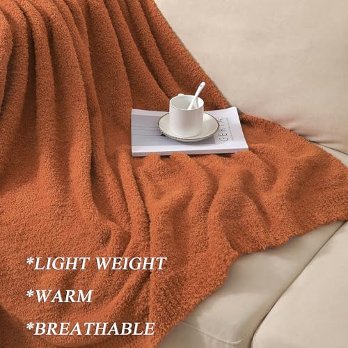bearberry Super Soft Fluffy Throw Blanket Lightweight Cozy Warm Throw Blankets for Couch Bed Sofa All Season (Caramel, 53”x71”) - color: Caramel, size: Throw XL(53″x71″)
