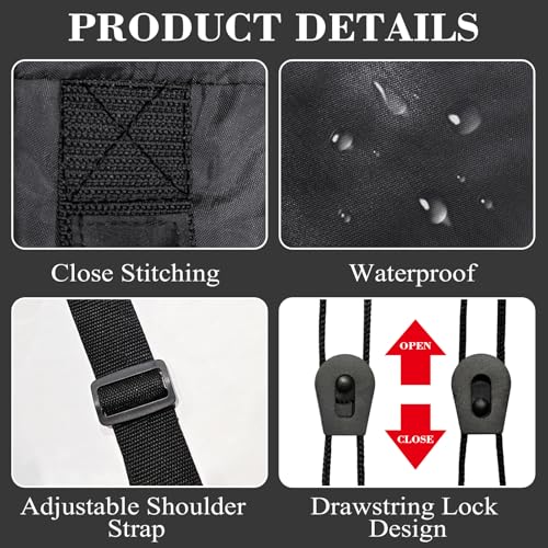 Quilt Storage Bag Large Multipurpose Storage Bag Space Saving Travel Laundry Bag Drawstring Waterproof Shoulder Duffle for Camping Outdoor Travel Home